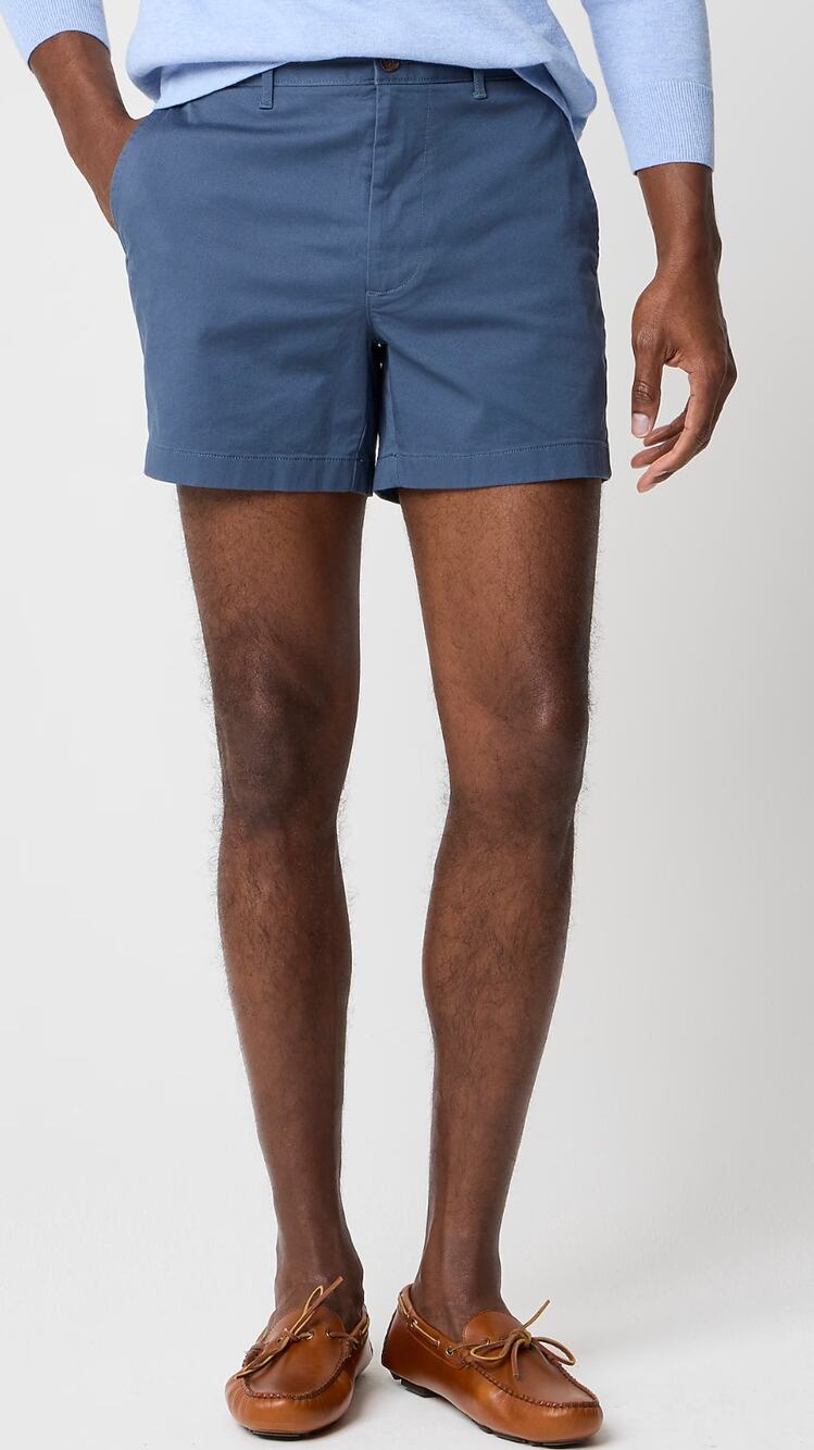 J Crew Men's 5" Flex Chino Shorts 29 NWOT Blue J.Crew Travel Resort L0924
